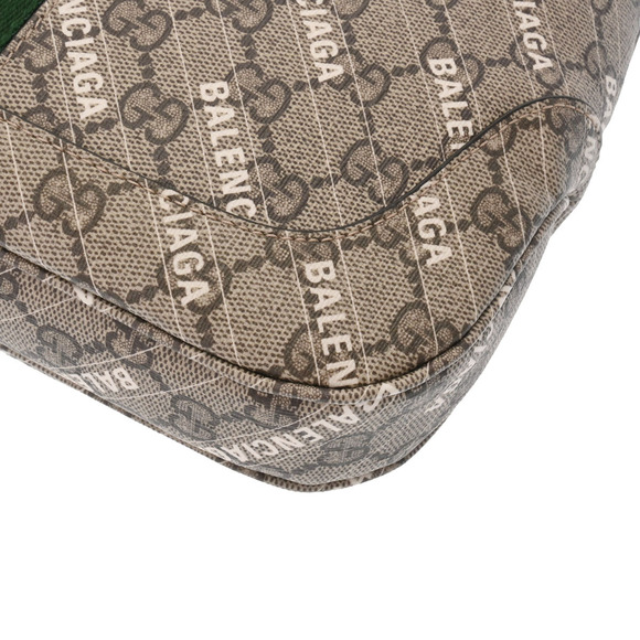 Gucci GG Supreme Jackie Balenciaga The Hacker Brown Beige Handbag - Picture 9 of 9